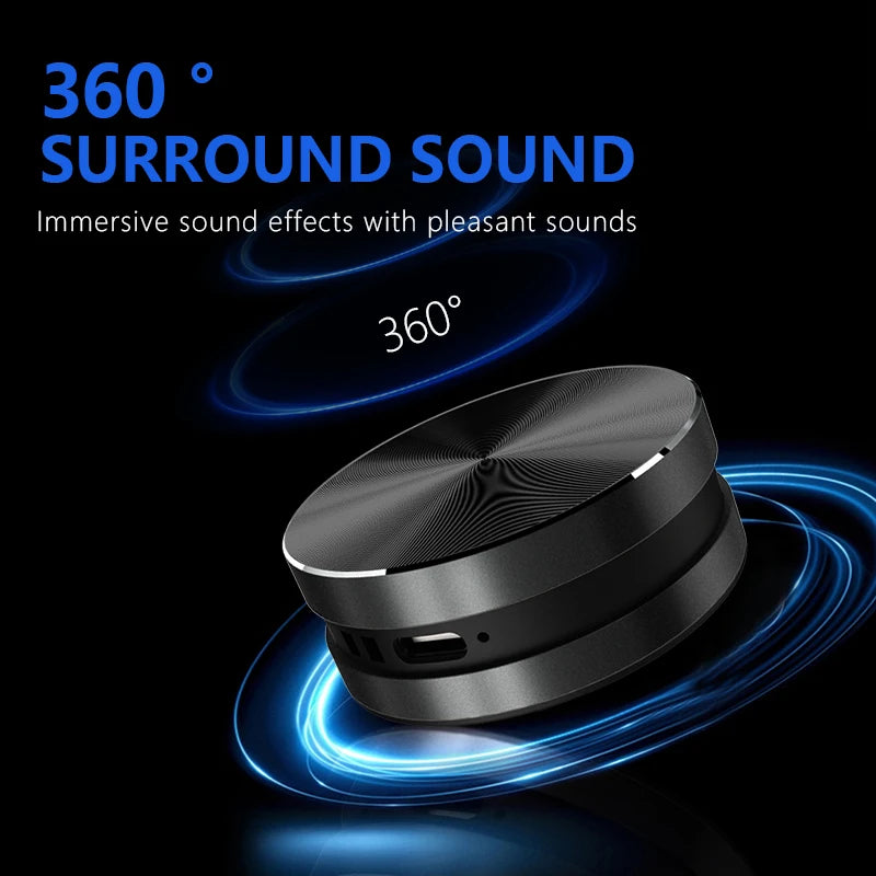 Mini Bone Conduction Bluetooth Speaker Wireless TWS Connection Stereo Soundbar Audio System Suction Cup MP3 Music Player